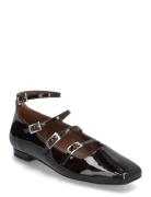 Luke Leather Ballet Flats Black ALOHAS