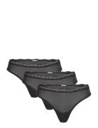 Thong 3Pk Black Calvin Klein