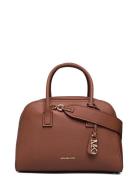 Md Zip Satchel Brown Michael Kors