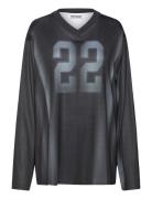 Sports V Neck Long Sleeve Black Weekday