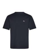 Parcy Organic Logo Tee Navy J. Lindeberg