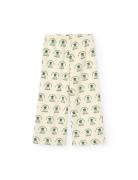 Platypus Kid Sweatpants White Flowers White THE ANIMALS OBSERVATORY