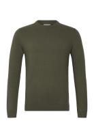 100% Recycle Knit Round Neck Green Lindbergh