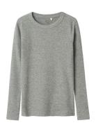 Nkfnakal Ls Top Noos Grey Name It