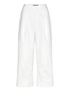 Double-Faced Stretch Cotton Ankle Pant White Lauren Ralph Lauren