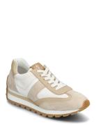 Dani Suede & Leather Sneaker Beige Lauren Ralph Lauren