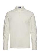 Classic Fit Sueded Jersey Polo Shirt Cream Polo Ralph Lauren