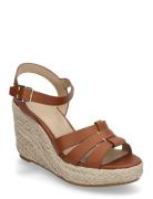Soffia Calfskin Espadrille Brown Lauren Ralph Lauren