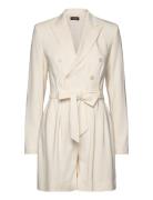 Belted Double-Breasted Cady Romper Cream Lauren Ralph Lauren