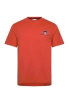 Reg Archive Shield Emb Ss T-Shirt Orange GANT