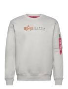 Alpha Label Sweater White Alpha Industries