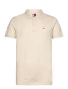 Tjm Slim Placket Polo Ext White Tommy Jeans