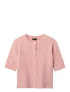 Nlfkave Ss Short S Knit Cardigan Pink LMTD