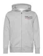Graphic Full Zip Hoodie Grey GANT
