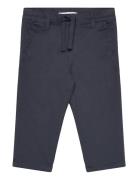 Drawstring Cotton Trousers Black Mango