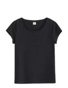 Top Basic Cap Sleeve Black Lindex