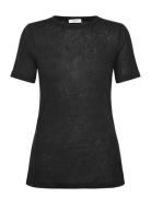 Rwamina Ss Regular T-Shirt Black Rosemunde