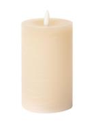 Rustic Finish Led Pillar Candle Beige C'est Bon