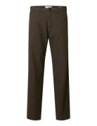 Slm175-Slim Miles Brushed Pant W Noos Brown Selected