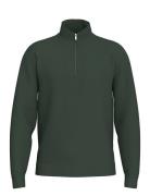 Slhemanuel Soft Zip High Neck Sweat Noos Khaki Selected