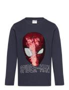 Spider-Man Langermet Topp Navy Lindex