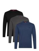 Jack Reg Ls 3Pk Mcs M Tee Black MCS