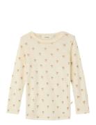 Nmfnalu Wo/Mo Ls Slim Top Lil Cream Lil'Atelier