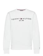 Tommy Logo Sweatshirt White Tommy Hilfiger