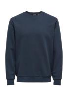 Onsceres Crew Neck Noos Navy ONLY & SONS