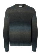 Slhgaard Relaxed Ls Knit Crew Neck Navy Selected