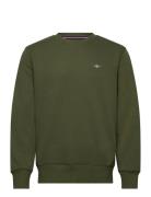 Reg Shield C-Neck Sweat Khaki GANT