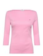 Slim Cody Boat-Nk 3/4Slv Pink Tommy Hilfiger