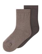 Nmfwakta Wo/Vi 2P Sock Brown Name It