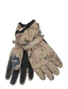 Polyester Gloves Aop Beige Mikk-line