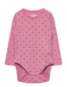 Hmlmini Bee Aop Body L/S Pink Hummel
