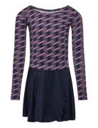 Hmljr Mix Gymsuit L/S Pink Hummel