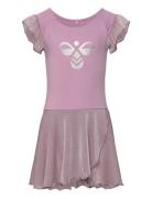 Hmljr Mix Glitter Dress Pink Hummel