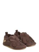 Slippers Suede Animal Brown En Fant