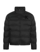 Ls Nylon Monogram Puffer Jkt Black Calvin Klein Jeans
