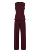 Long Suit-Style Jumpsuit Red Mango