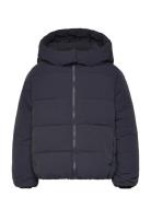 Hood Puffer Coat Black Mango