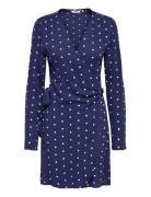 Onlkeshav L/S V-Neck Wrap Dress Wvn Blue ONLY