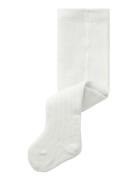 Nbmwakma Wo/Bl Rib Pantyhose White Name It