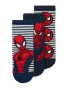 Nmmadus Spider 3P Sock Mar Navy Name It