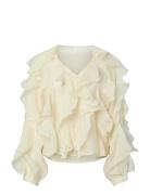 Yasphilippa Ls Top - D2D Cream YAS