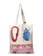 2285 Tote Bags, Cotton Tote White STINE GOYA