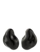 Lian Earrings Silver-Plated/Black Black Pilgrim