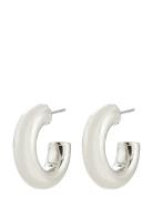 Phase Small Hoops Silver-Plated Silver Pilgrim