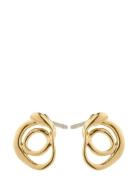 Diego Earrings Gold-Plated Gold Pilgrim
