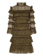 Carmine Mini Dress Khaki Malina